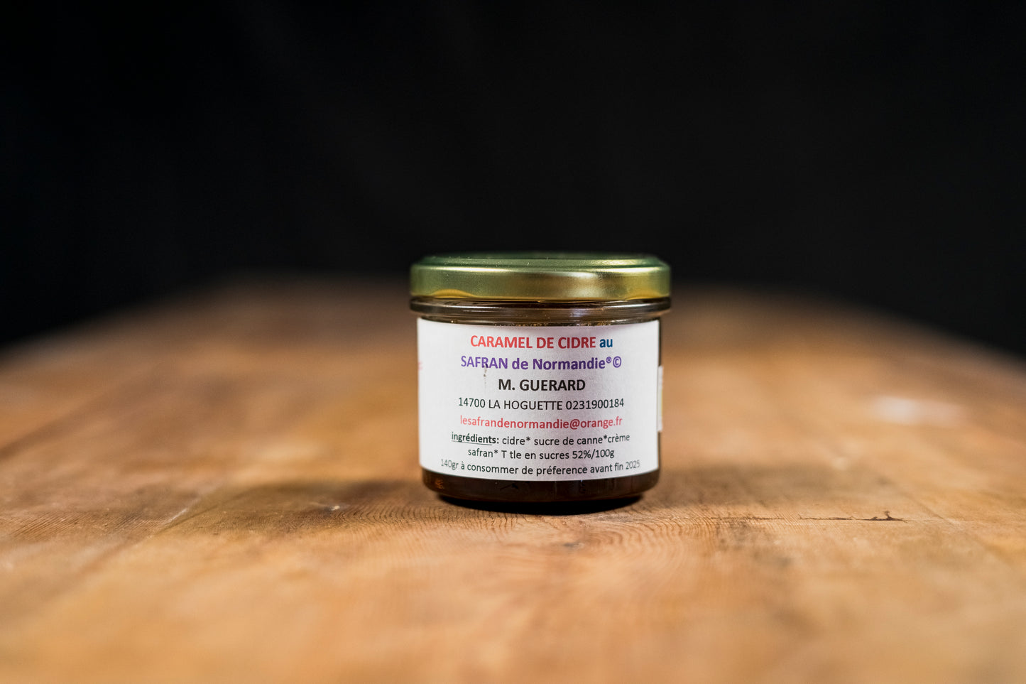 Caramel de cidre au safran de Normandie