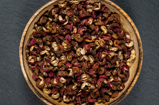 Poivre de Sichuan cultivé en Normandie vu du dessus