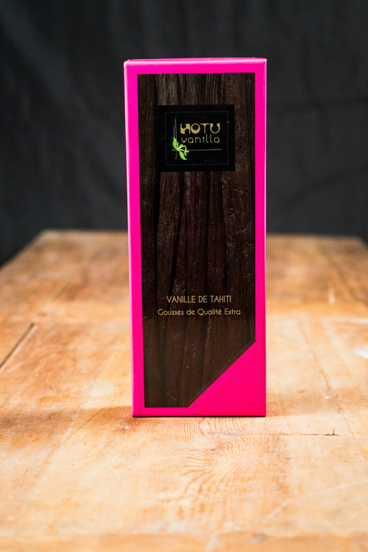 coffret fermé de vanille de Tahiti